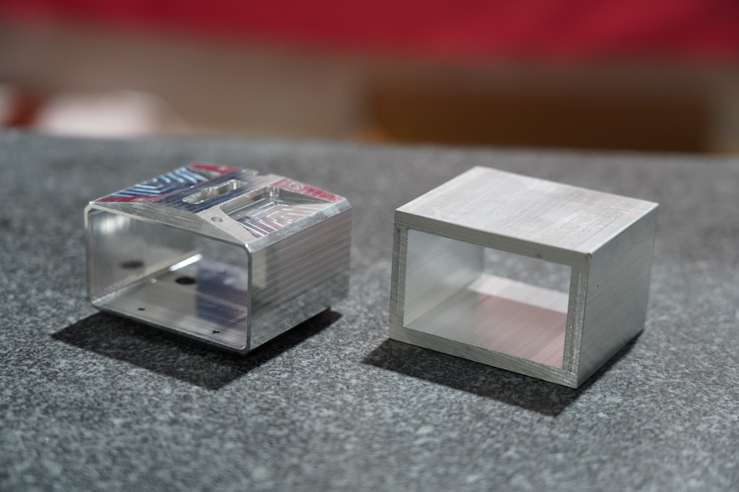 Precision-machined aluminum component